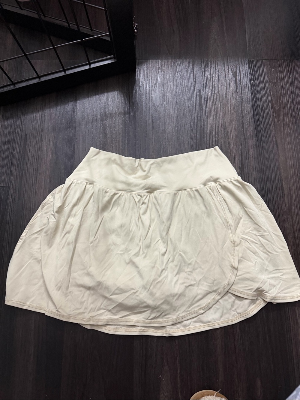 aerie Cream Flared Mini Skirt
